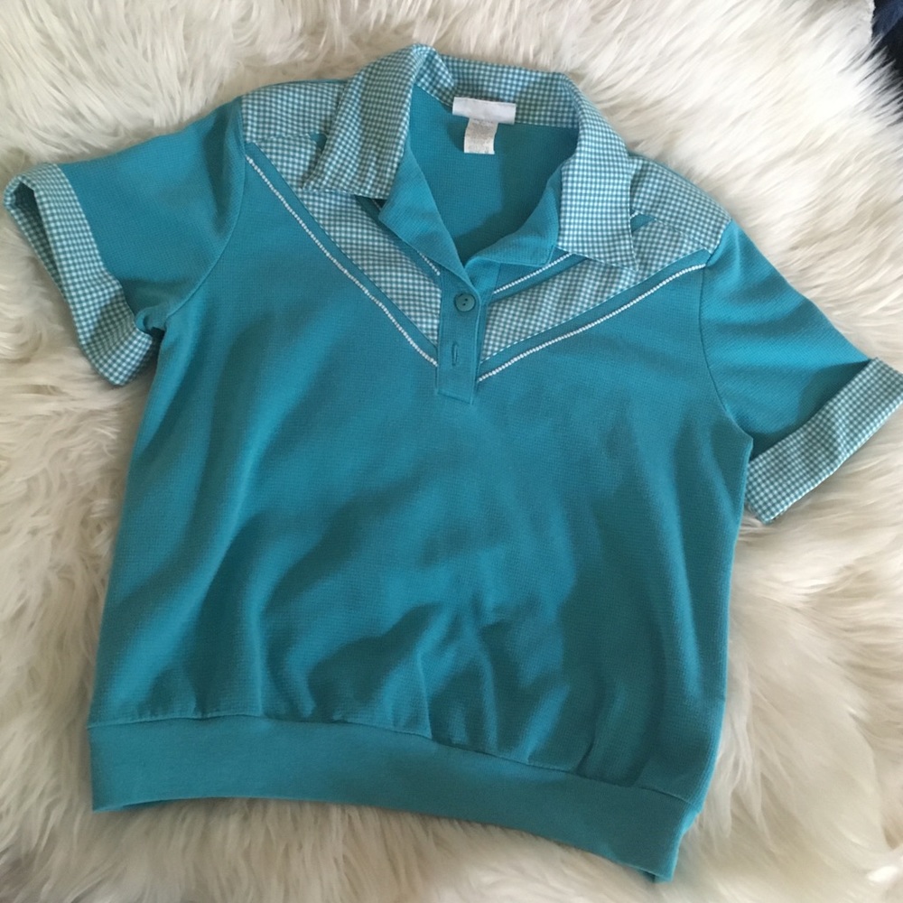 Vintage Grandma Core Golf Polo
